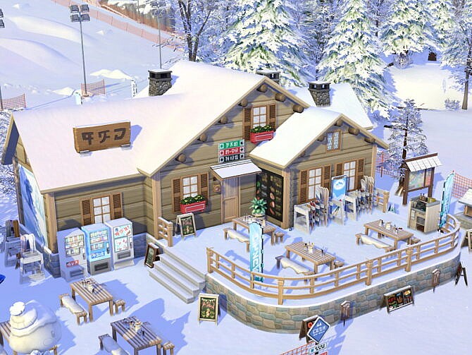 Sims 4 Alpine Ski Restaurant by Flubs79 at TSR