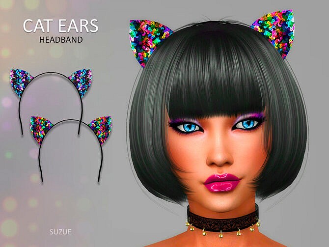 Sims 4 Cat Ears Headband by Suzue at TSR