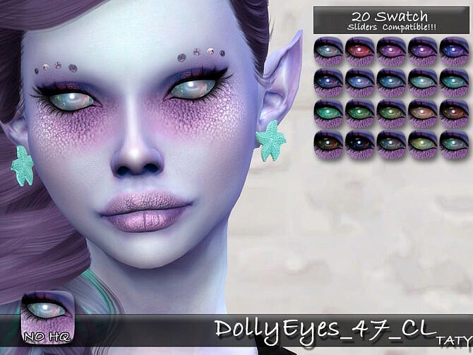 Sims 4 Dolly Eyes 47 CL by tatygagg at TSR