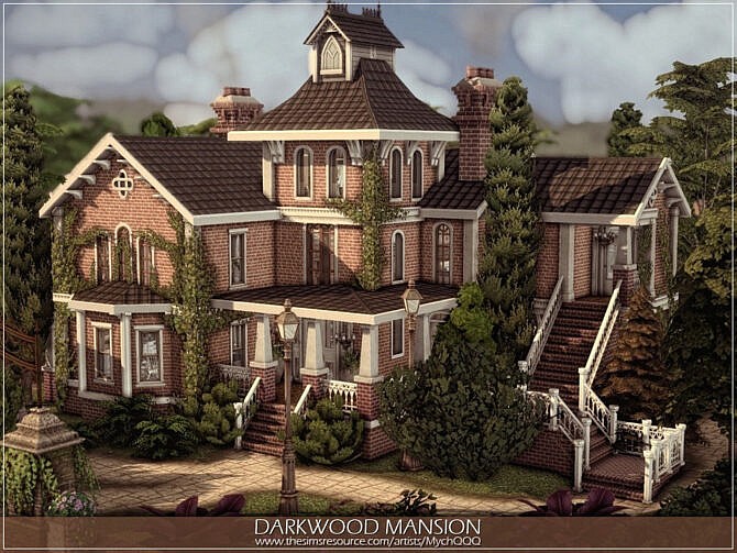 Sims 4 Darkwood Mansion by MychQQQ at TSR