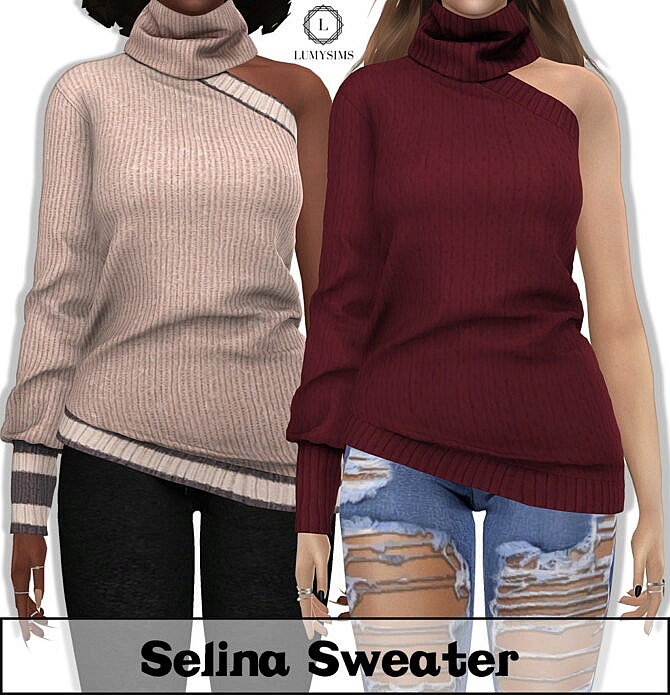 Sims 4 Selina Sweater at Lumy Sims