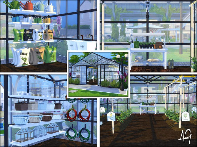 Sims 4 GreenLeaf Marketplace by ALGbuilds at TSR