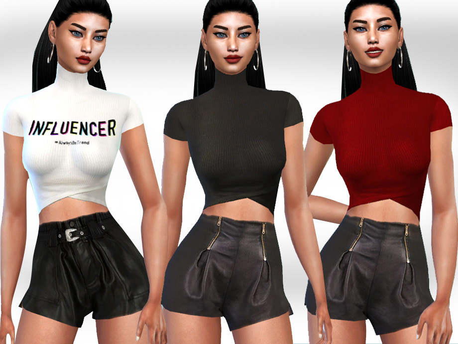 Leather Shorts by Saliwa at TSR » Sims 4 Updates