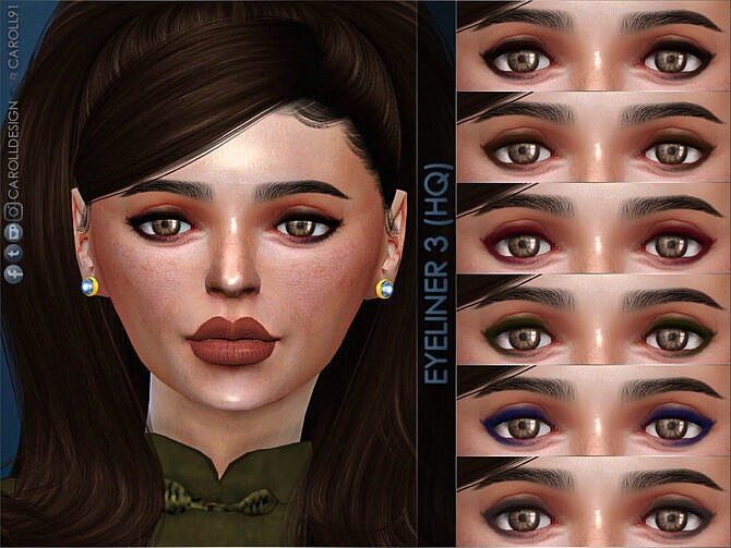 Sims 4 Eyeliner 3 HQ by Caroll91 at TSR