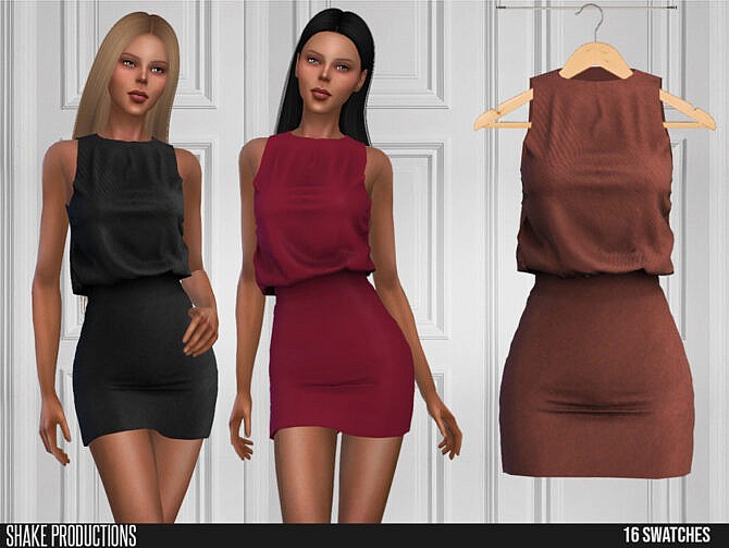 Sims 4 618 Short Dress by ShakeProductions at TSR