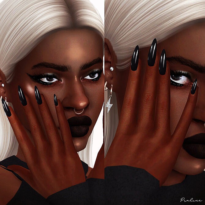 BUBBLE POP & SUGAR MILK Nails RELOADED at Praline Sims » Sims 4 Updates