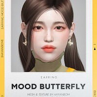 Earrings Mood Butterfly