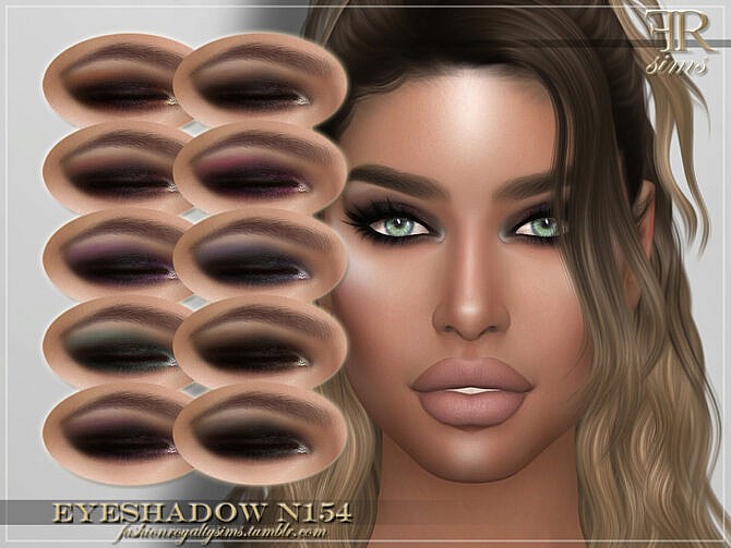 Sims 4 FRS Eyeshadow N154 by FashionRoyaltySims at TSR