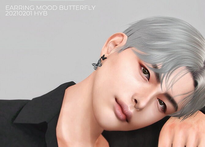 Sims 4 EARRINGS MOOD BUTTERFLY at Hayanbom