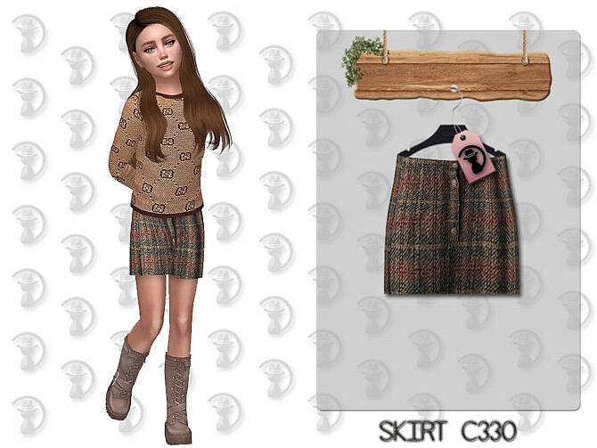 Sims 4 Skirt C330 by turksimmer at TSR