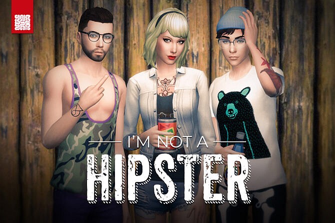 Sims 4 Im Not A Hipster   GTA V Clothing by Brainstrip at Mod The Sims