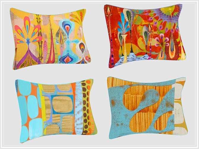 Sims 4 Multi color Sofa Cushions by philo at TSR