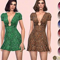 Leopard Print Dress By Harmonia