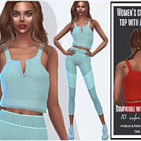 Cropped Top With A Split By Sims House