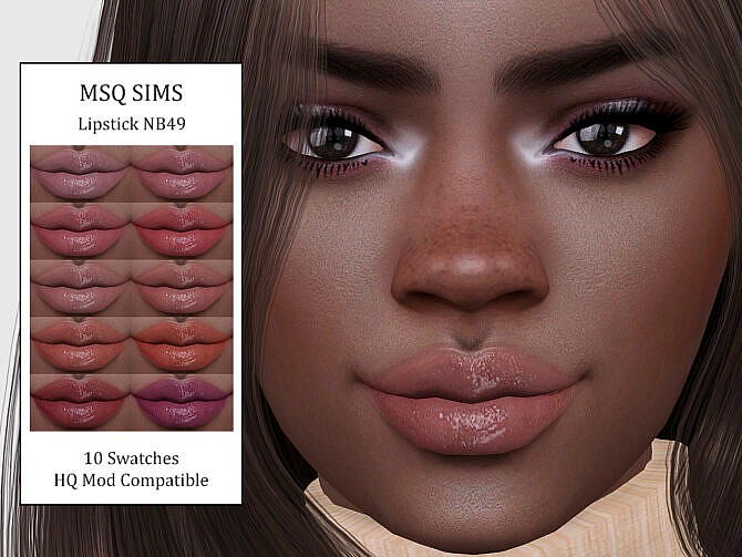 Sims 4 Lipstick NB49 at MSQ Sims