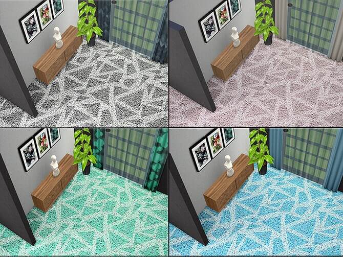 Sims 4 MB Covering Carpet Triangles by matomibotaki at TSR