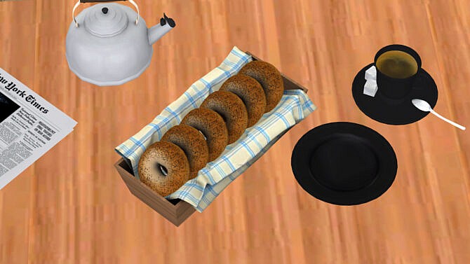 Sims 4 Breakfast Bagels at Sunkissedlilacs