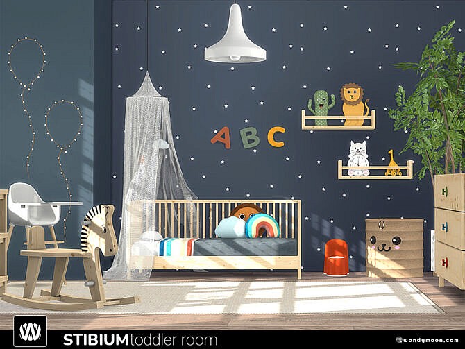 Sims 4 Stibium Toddler Room by wondymoon at TSR