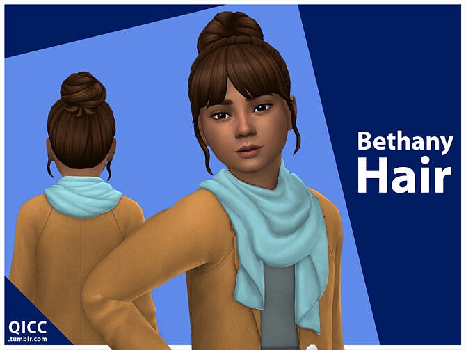 Sims 4 Bethany Hair by qicc at TSR