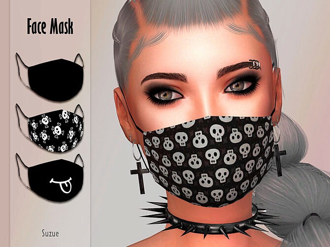 Sims 4 Face Mask by Suzue at TSR
