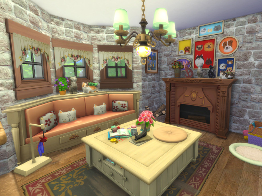 Crazy Cat Lady's Cottage by A.lenna at TSR » Sims 4 Updates