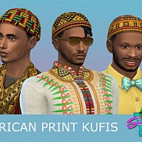 African Print Kufis By Simmiev