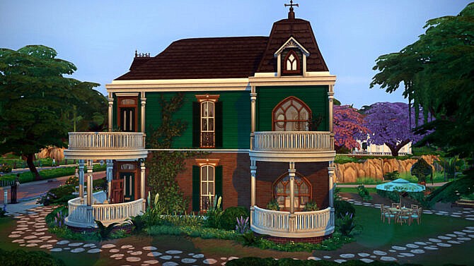 Sims 4 The White Oak Paranormal Haunted House at Frenchie Sim