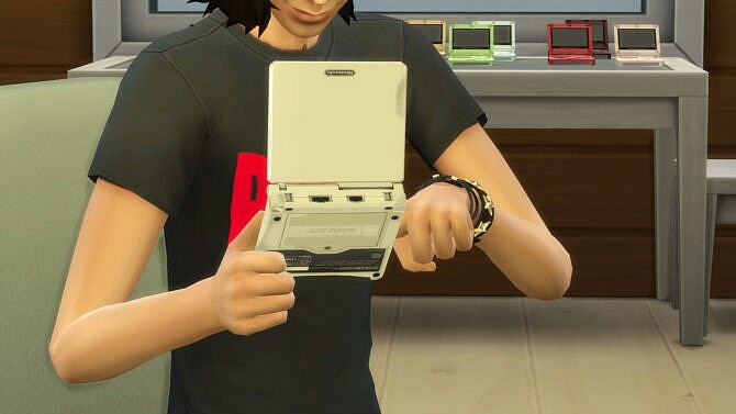 Sims 4 Usable Nintendo Game Boy Advance SP by LightningBolt at Mod The Sims 4