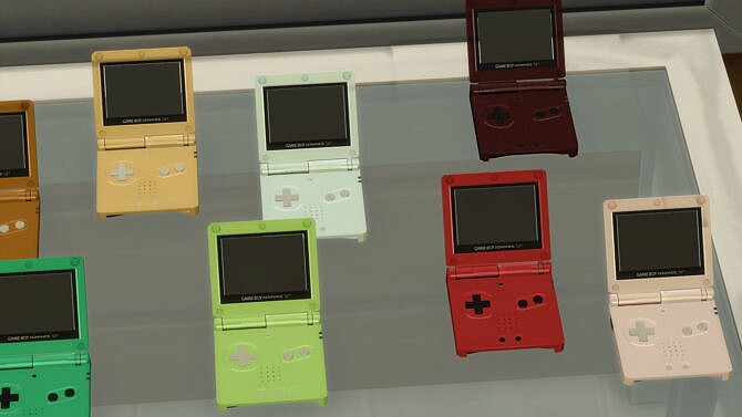 Sims 4 Usable Nintendo Game Boy Advance SP by LightningBolt at Mod The Sims 4