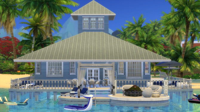 Sims 4 Totally Beachin Private Island Home by Wykkyd at Mod The Sims 4