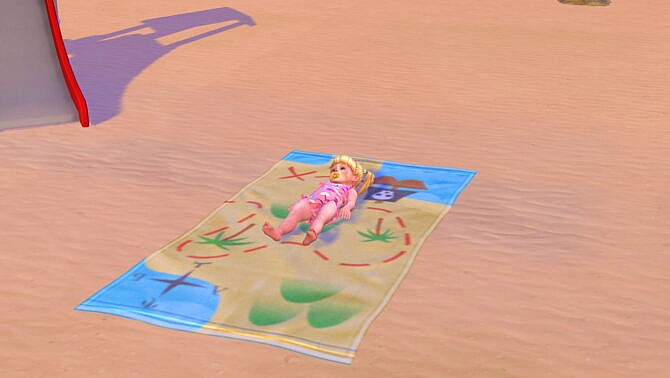 Sims 4 Toddlers can use Beach Towels by Sofmc9 at Mod The Sims 4