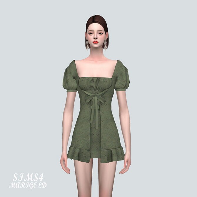 Sims 4 Ribbon Mini Dress at Marigold