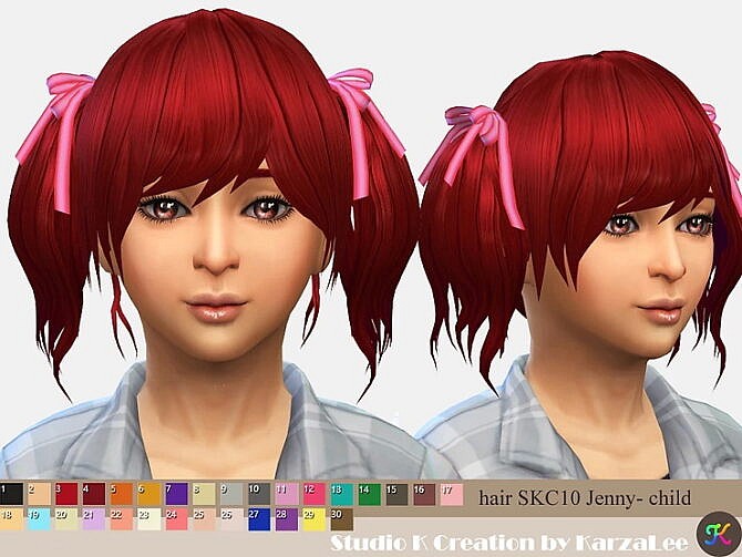 Sims 4 Jenny Kids Hair skc 10 at Studio K Creation