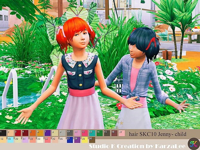 Sims 4 Jenny Kids Hair skc 10 at Studio K Creation