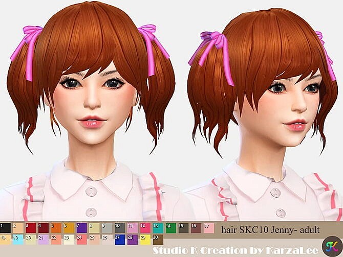 Sims 4 Jenny Hair skc 10 at Studio K Creation