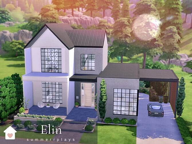 Sims 4 ELIN Modern Farmhouse by Summerr Plays at TSR