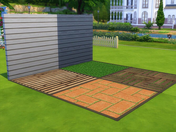 Sims 4 Up The Garden Path Floor & Wall Set by seimar8 at TSR