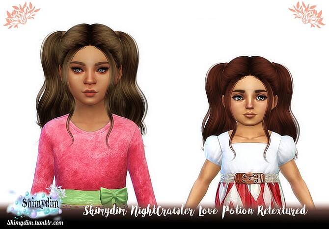 Sims 4 NightCrawler Love Potion Hair Retexture at Shimydim Sims