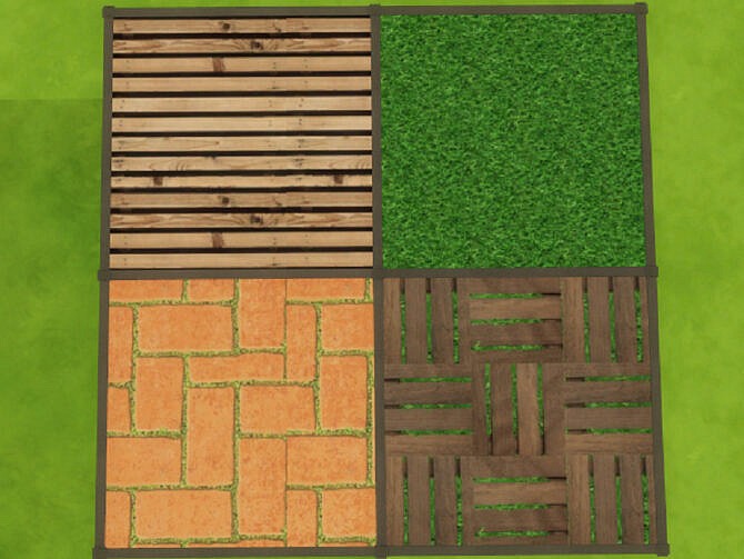 Sims 4 Up The Garden Path Floor & Wall Set by seimar8 at TSR