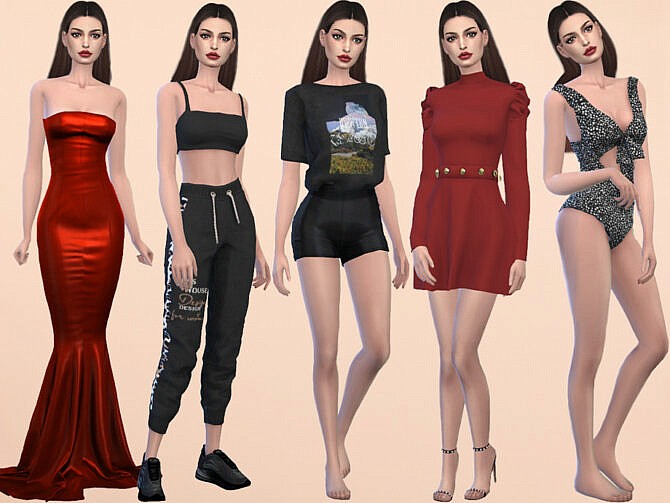 Sims 4 Anne Hathaway by Jolea at TSR