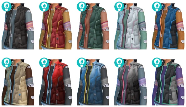 Sims 4 Stitched Up! Eco Lifestyle Vest at Strenee Sims