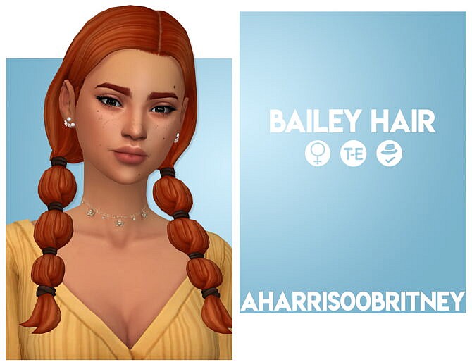 Sims 4 Bailey Hair at AHarris00Britney