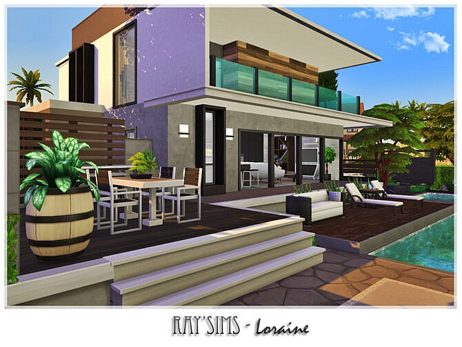 Sims 4 Loraine home by Ray Sims at TSR