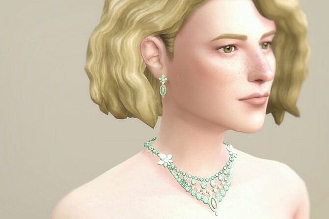 Sims 4 Set II: Necklace and earrings at Rusty Nail