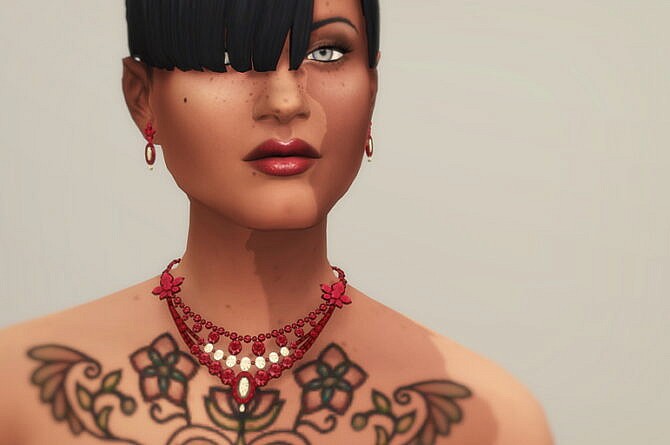 Sims 4 Set II: Necklace and earrings at Rusty Nail