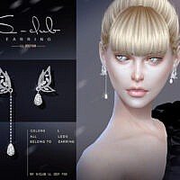 Butterfly Earrings 2021028 By S-club Ll