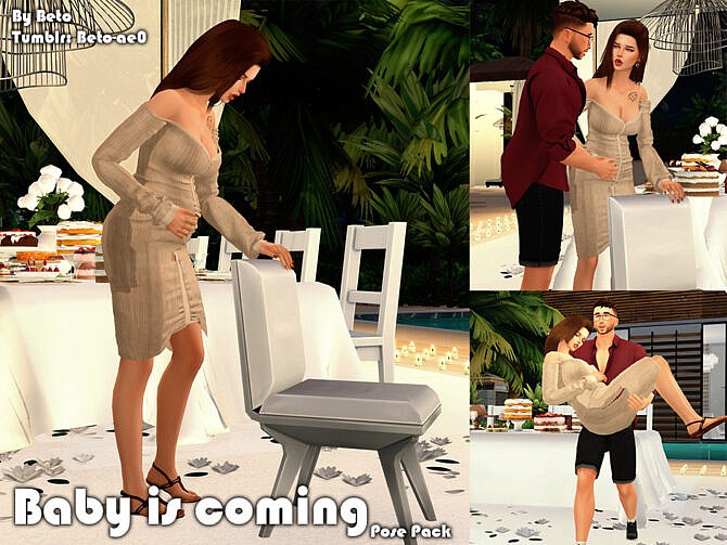Sims 4 Baby is coming Pose Pack by Beto ae0 at TSR