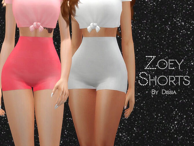 Sims 4 Zoey Shorts by Dissia at TSR