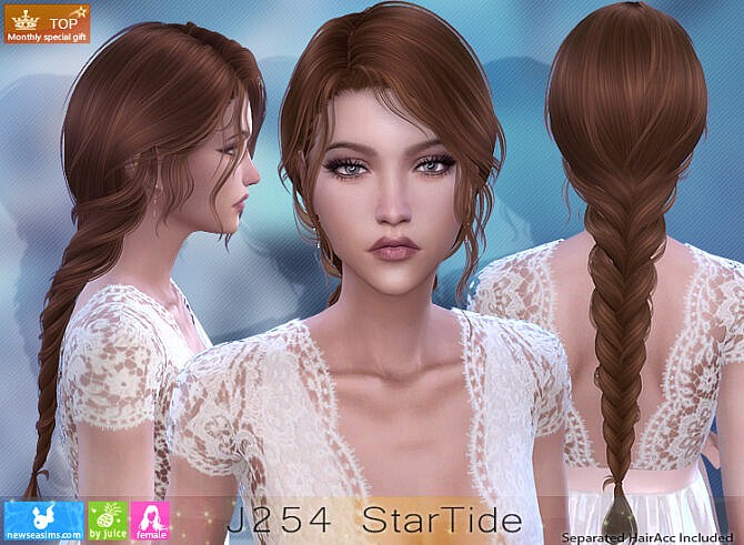 Sims 4 J254 StarTide hair at Newsea Sims 4
