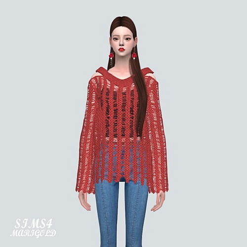 Mesh Sweater 8 St